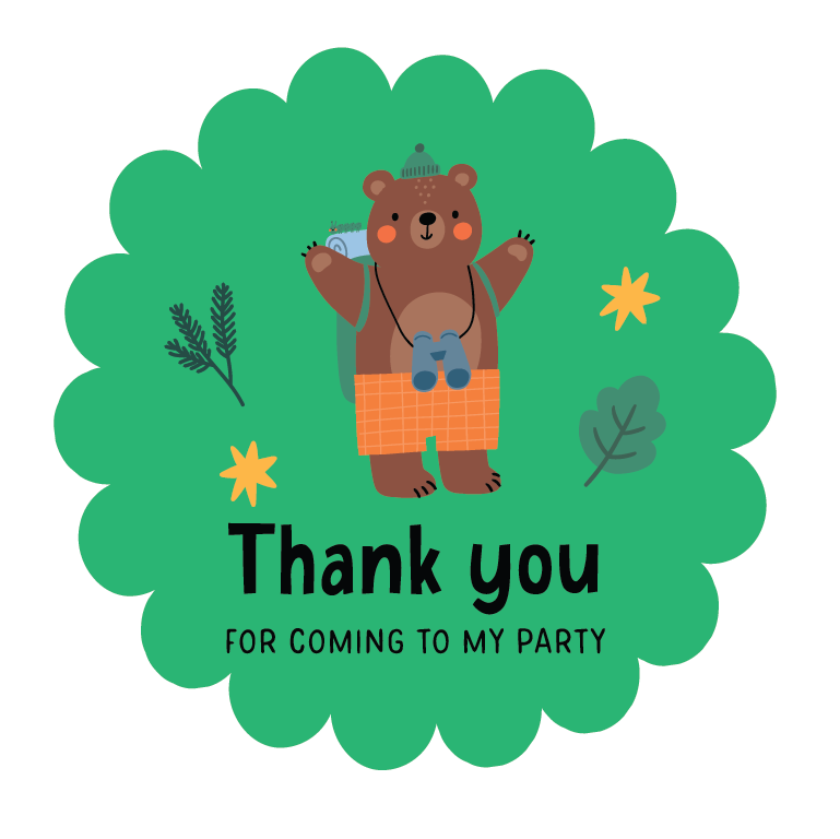 Woodland Animals 2-Sheet Sticker Pack - Party Bag Filler