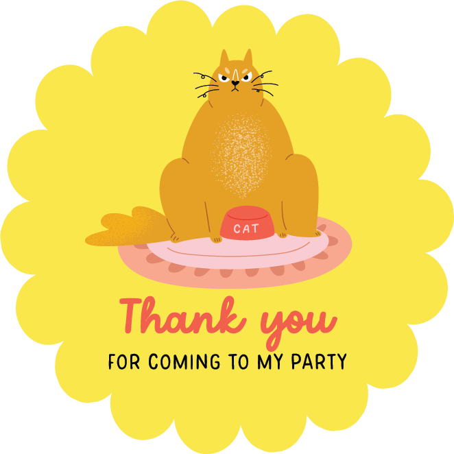 Cat 2-Sheet Sticker Pack - Party Bag Filler