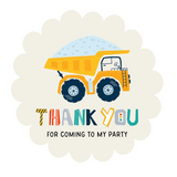 Diggers Sticker Sheet Party Bag Pack