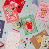 Gamer Multi Sticker & Colouring Kids Birthday Card