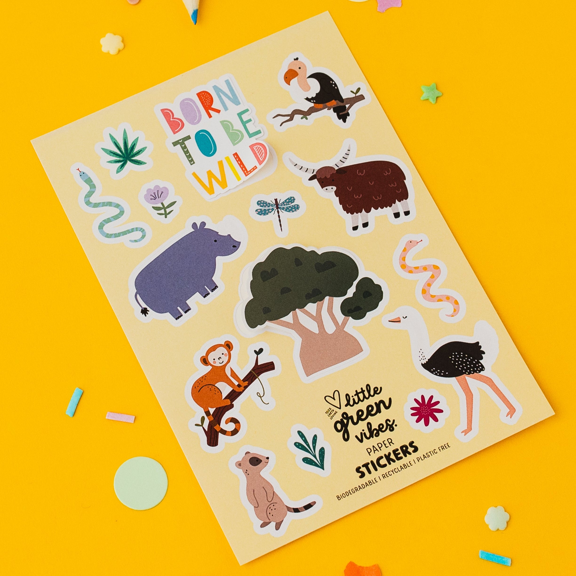 Safari Sticker Sheet - Party Bag Filler