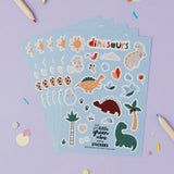 Dinosaur Sticker Sheet - Party Bag Filler