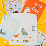 Dinosaur Sticker & Colouring Party Bag Pack