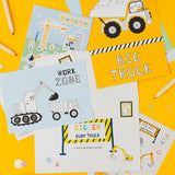 Constuction Sticker & Colouring Party Bag Pack