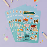 Farm Animals Sticker Sheet - Party Bag Filler