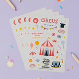 Circus Sticker Sheet - Party Bag Filler