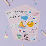 Cat Sticker Sheet - Party Bag Filler
