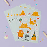 Cat Sticker Sheet - Party Bag Filler