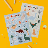 Dinosaur 2-Sheet Sticker Pack - Party Bag Filler