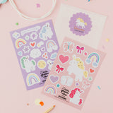 Unicorn Sticker Sheet Party Bag Pack
