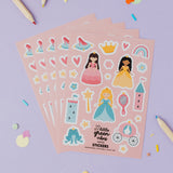Princess Sticker Sheet - Party Bag Filler