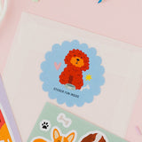 Dog Sticker Sheet Party Bag Pack