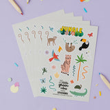Jungle Sticker Sheet - Party Bag Filler