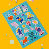 Cool Kids Sticker Sheet Party Bag Pack