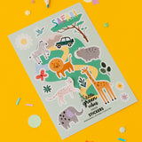 Safari 2-Sheet Sticker Pack - Party Bag Filler