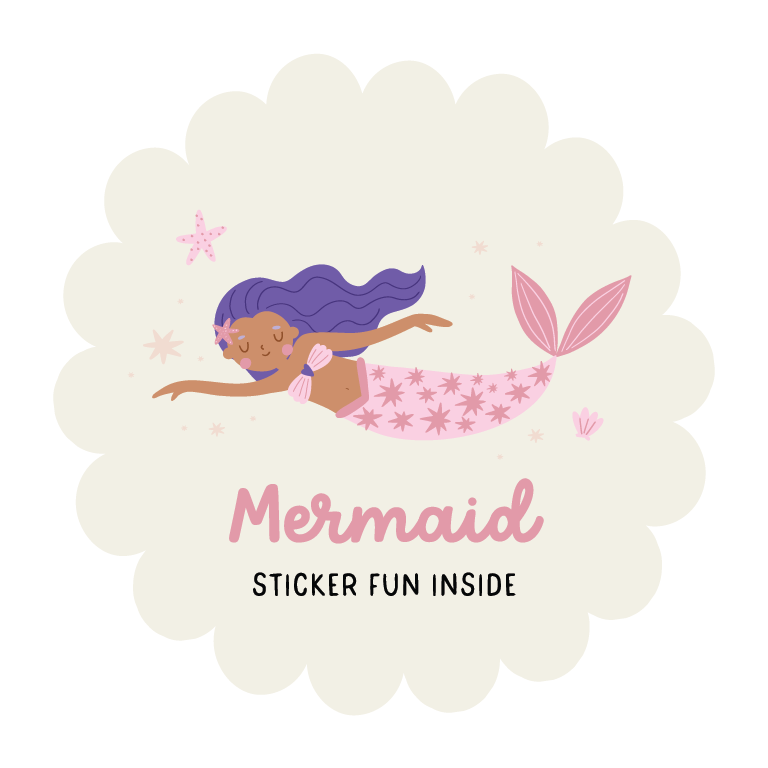 Mermaid 2-Sheet Sticker Pack - Party Bag Filler