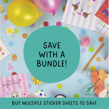 Cute Cat Sticker Sheet