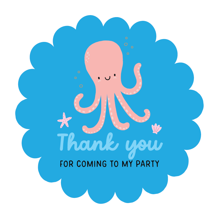 Under the Sea 2-Sheet Sticker Pack - Party Bag Filler