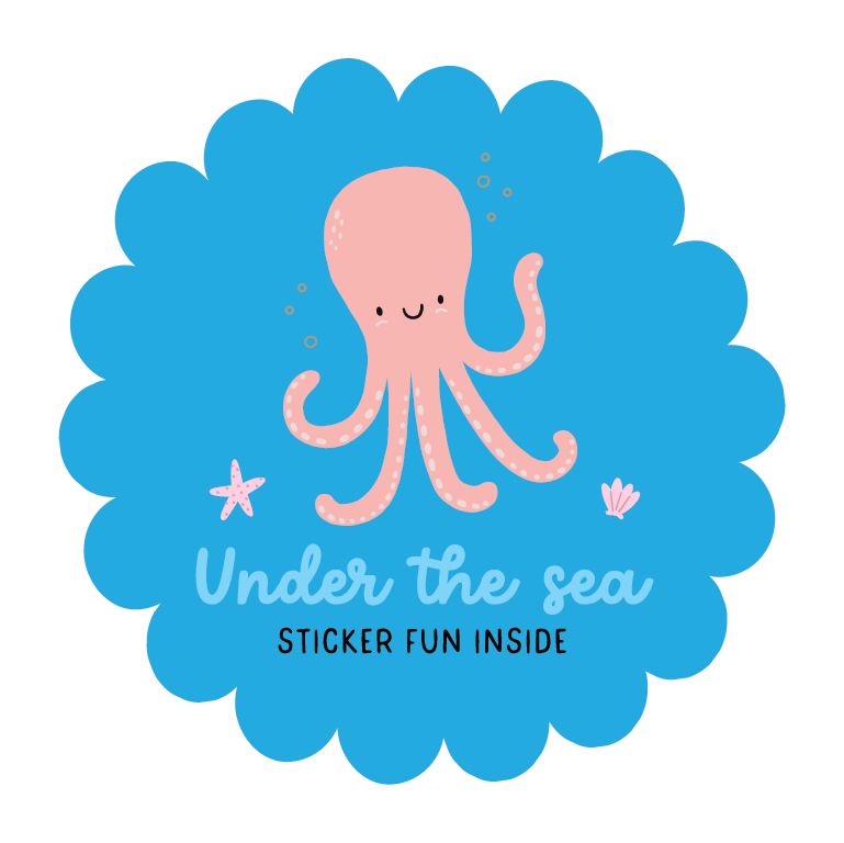 Under the Sea 2-Sheet Sticker Pack - Party Bag Filler
