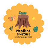 Woodland Animals Sticker Sheet Party Bag Pack
